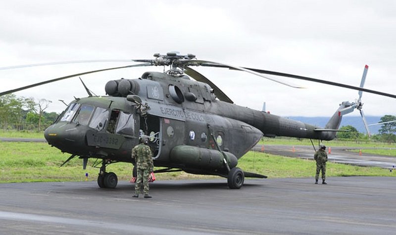 Ten dead in Colombia military helicopter crash