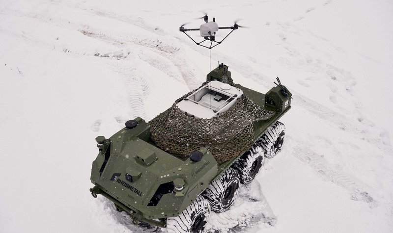 Khronos UAS integrated with Mission Master UGV for on-the-move ISR system