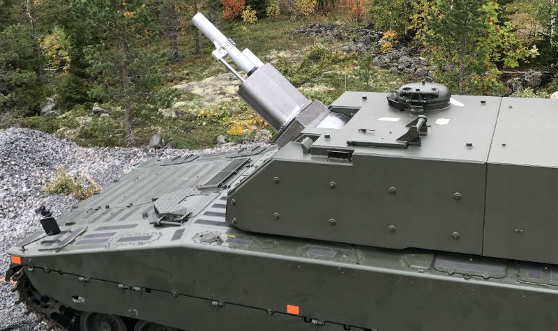 Swedish CV90 begins 120mm mortar firing trials