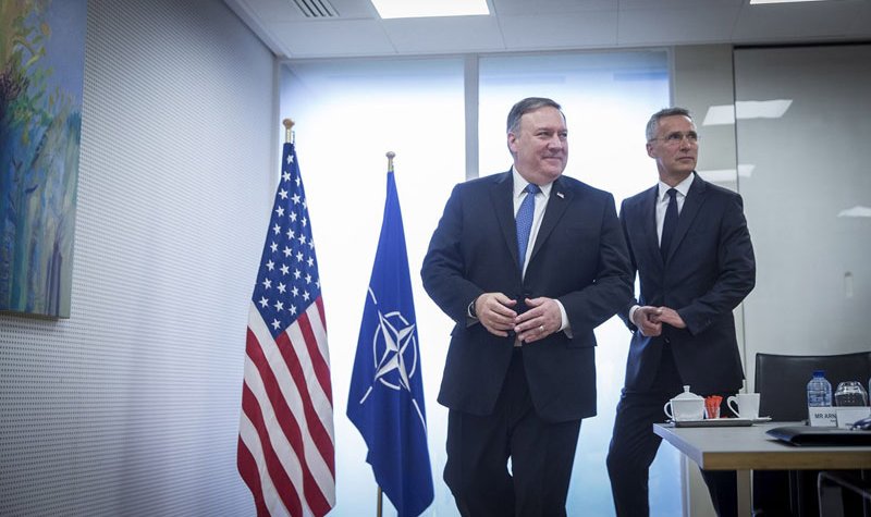 US envoy Pompeo tackles NATO on spending