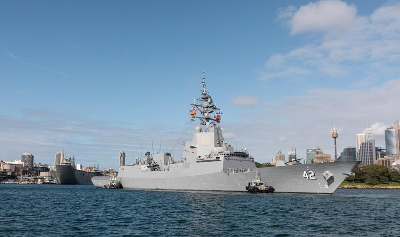 Australia’s final Hobart-class destroyer arrives in Sydney