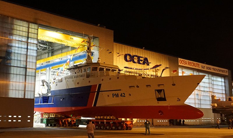OCEA launches latest offshore patrol vessel