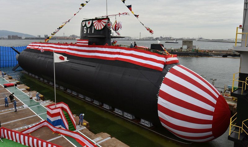 Japan launches first Li-ion submarine