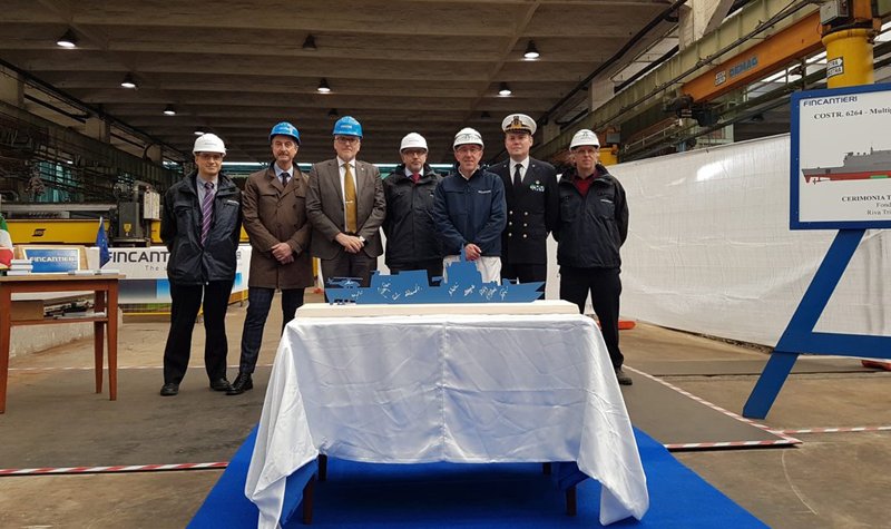 Fincantieri cuts steel for fourth Italian PPA