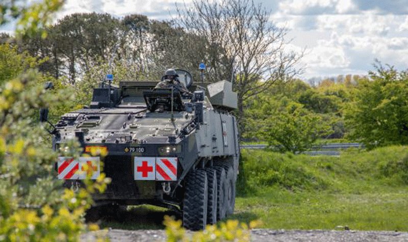 Ambulance version of Piranha V enters service with Danish Army