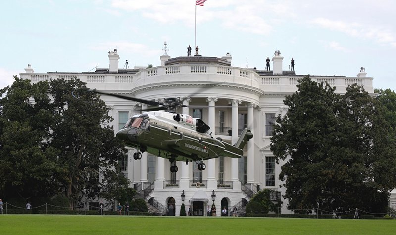 Spotlight shines on US presidential helicopters