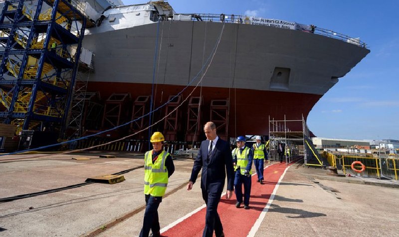 First steel cut for HMS Belfast