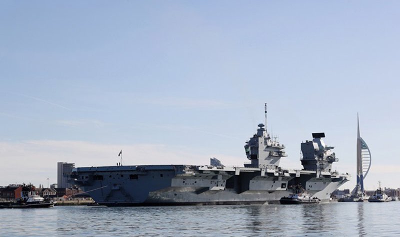 HMS Queen Elizabeth begins second sea trials