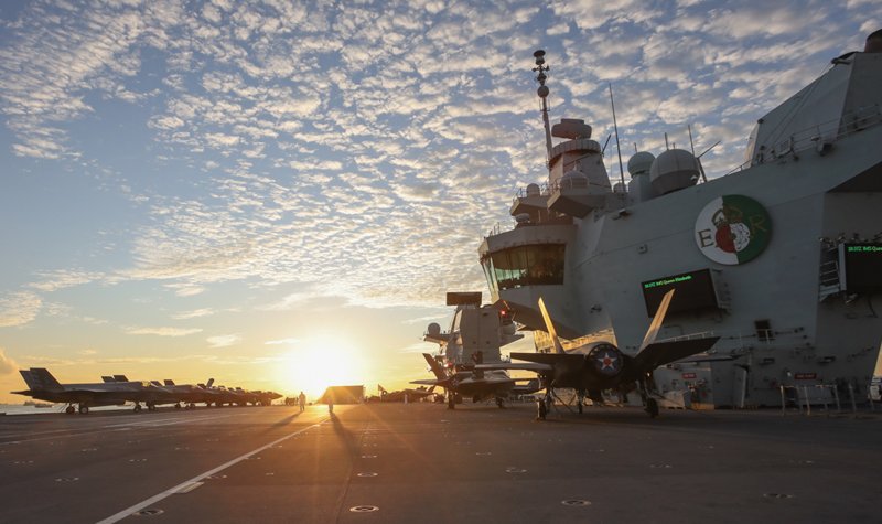UK carrier strike group unfazed by Chinese activities