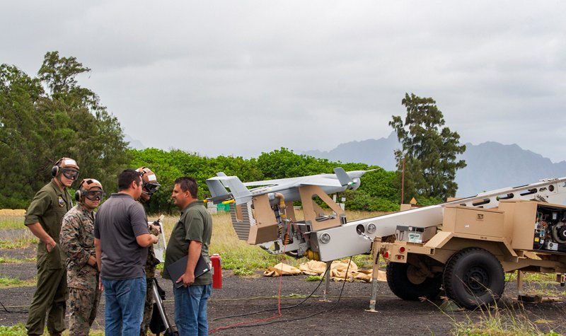 RQ-21A Blackjack flies in Hawaii