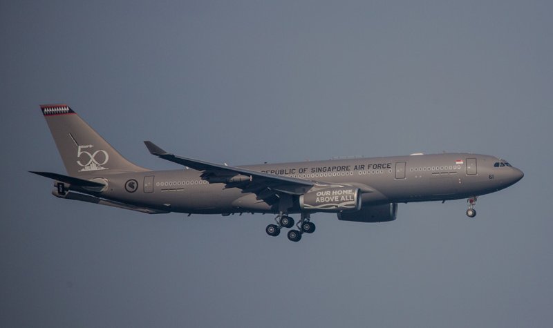 First MRTT arrives in Singapore