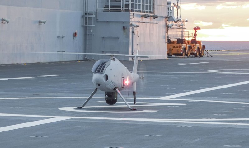 Camcopter integrated with French Navy vessel