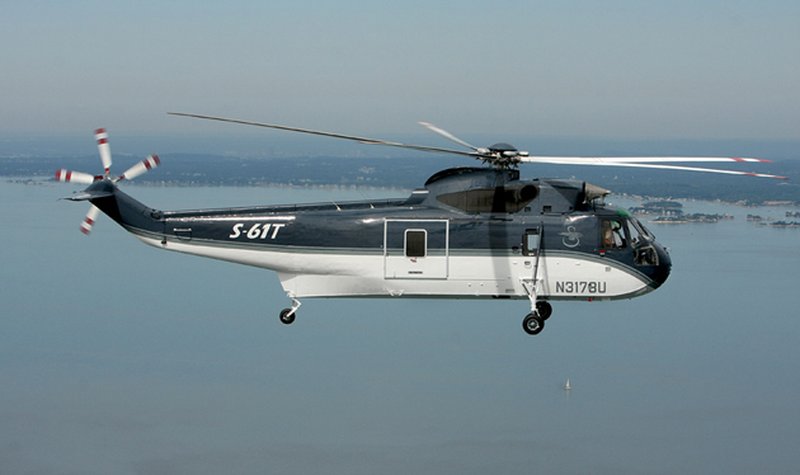Modernised S-61T helicopter takes flight