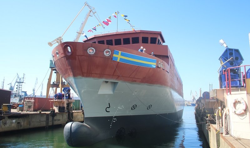 Sweden's new SIGINT vessel launched in Poland