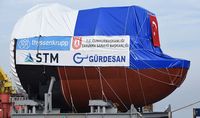 Turkey receives indigenously manufactured submarine head section