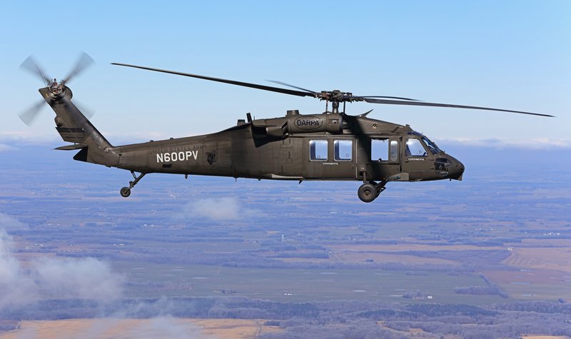 ALIAS-equipped uncrewed helicopter takes off