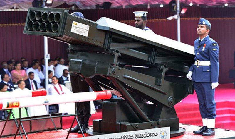 Sri Lanka shows off indigenous rocket launcher