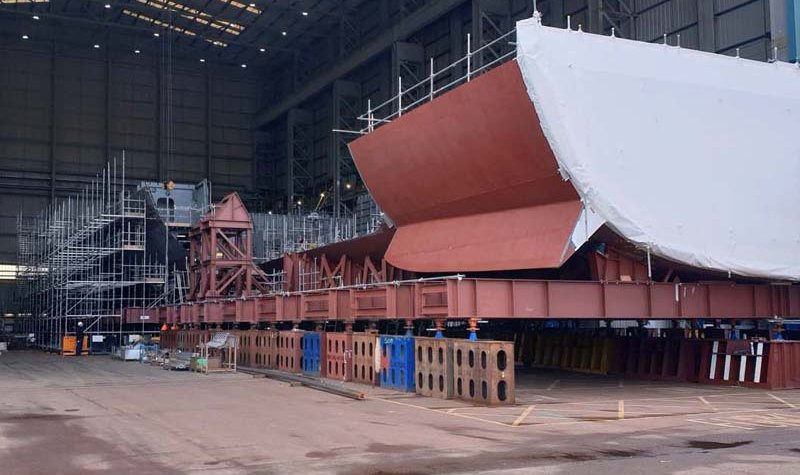 HMS Glasgow taking shape