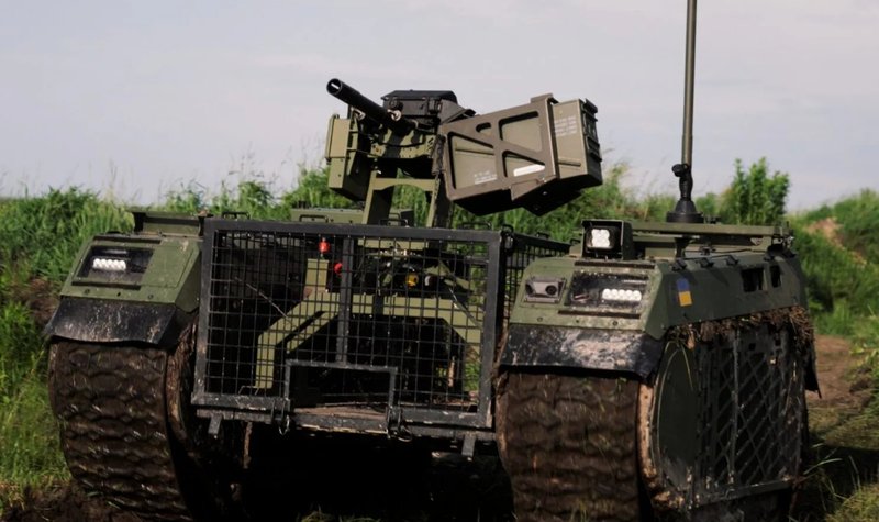 Milrem THeMIS robot tests weapon firing to beyond one kilometre