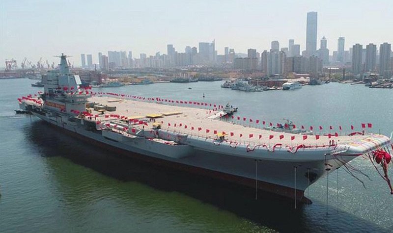 First China-made aircraft carrier starts sea trials