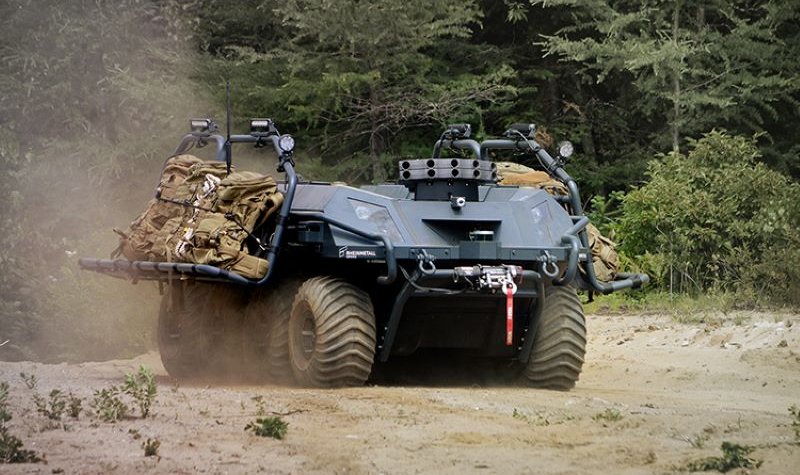 Rheinmetall demonstrates armoured UGV