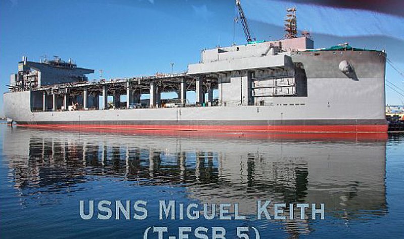 Keel laid for future USNS Miguel Keith