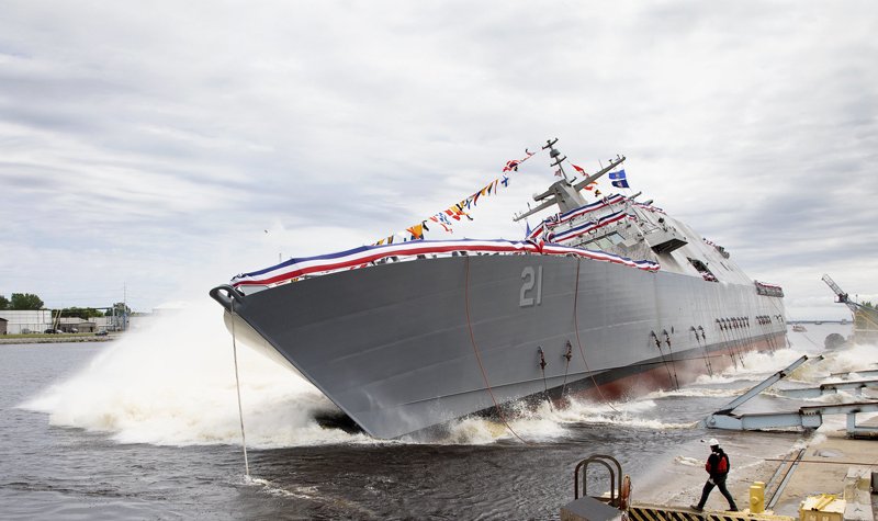 LCS 21 launched and christened