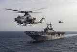 What does the arrival of the USS Wasp in the Mediterranean Sea mean for US European and African Commands?