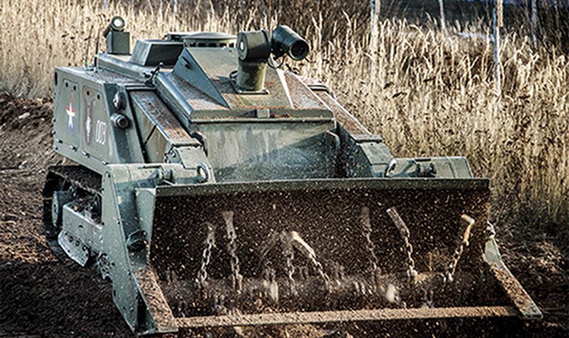 Russian MoD receives mine clearance UGV