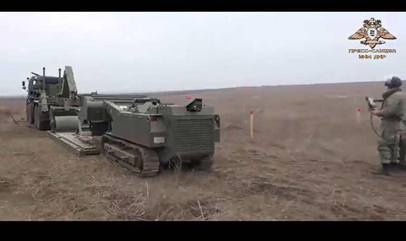 Footage suggests first recorded use of Russian UGV in Ukraine