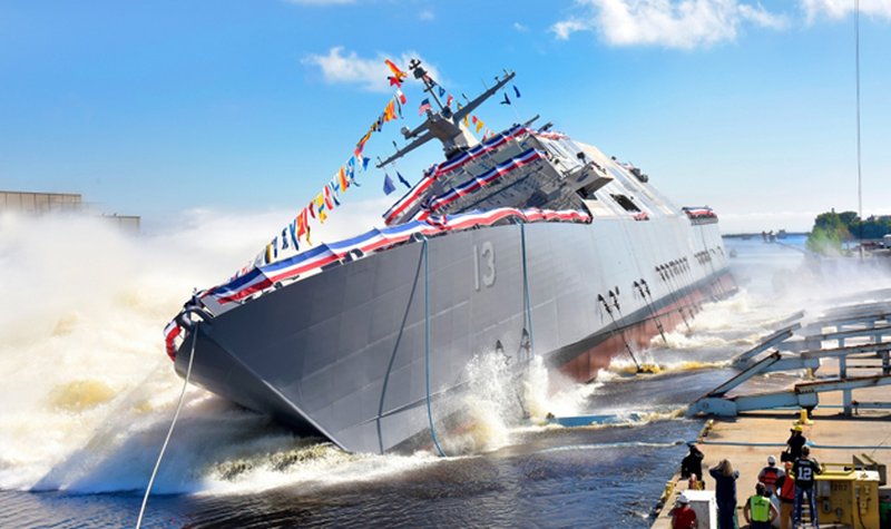 Lockheed team launches 13th LCS