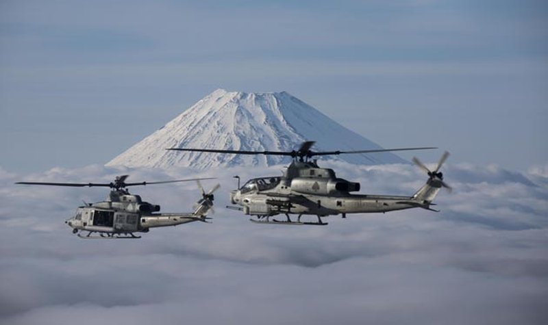 US helicopters use auxiliary fuel tanks