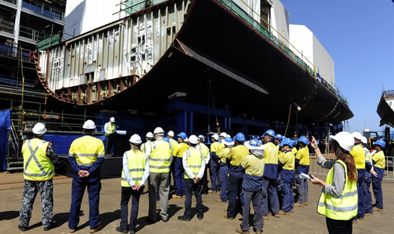 HMAS Sydney taking shape
