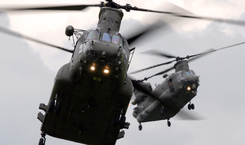 UK Chinooks deploy in Nepal for relief operations