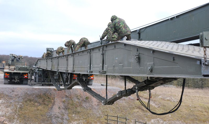 Fatigue monitoring system for military bridges