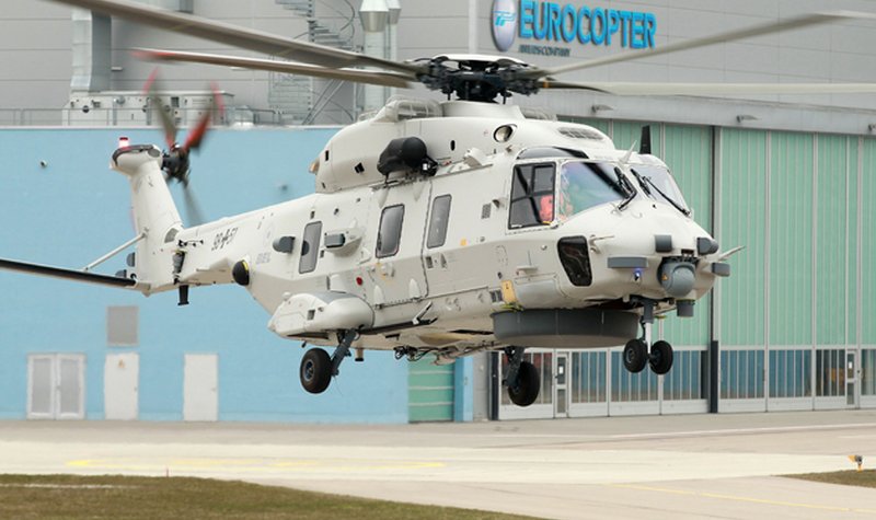 Belgian NH90 Nato Frigate Helicopter takes flight
