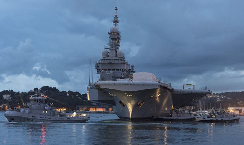 French carrier heads for refit