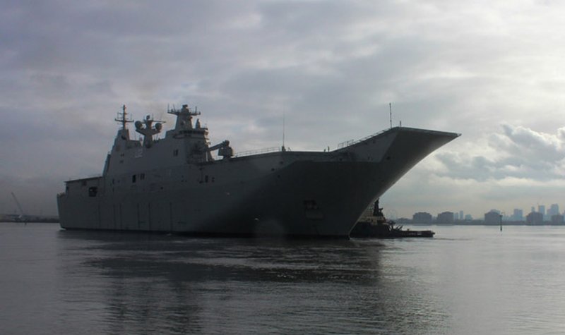 First RAN Landing Helicopter Dock nears delivery