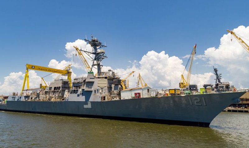 HII launches US Navy’s DDG 121
