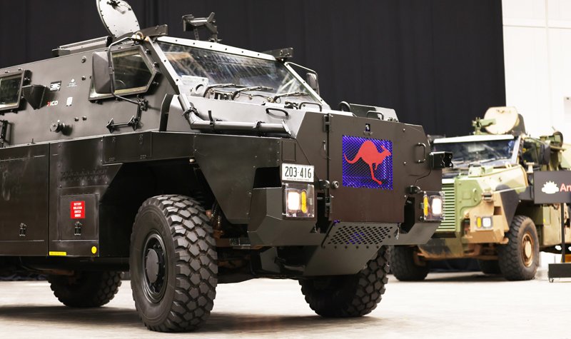 Australia showcases electrifying Bushmaster
