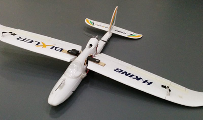 Perched landing fixed-wing UAS in development