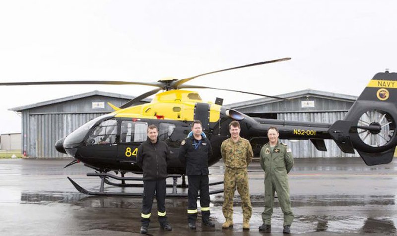 Australia flies EC-135T2 helicopter