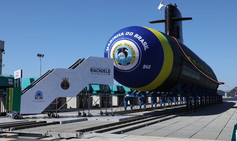 Brazil launches first of five French-tech attack subs