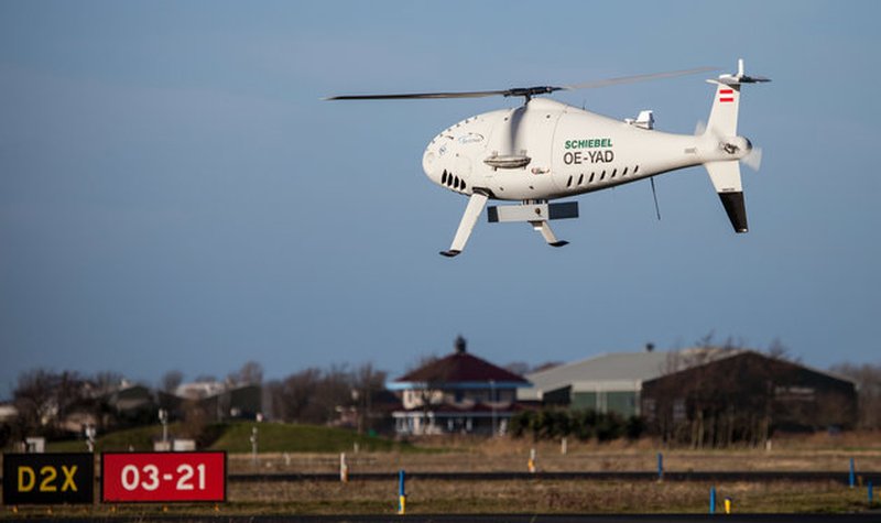 S-100 flies with detect and avoid system