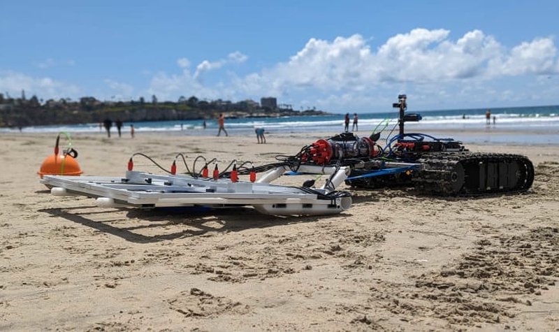 Greensea demos robotic vehicle to locate buried munitions in the surf zone