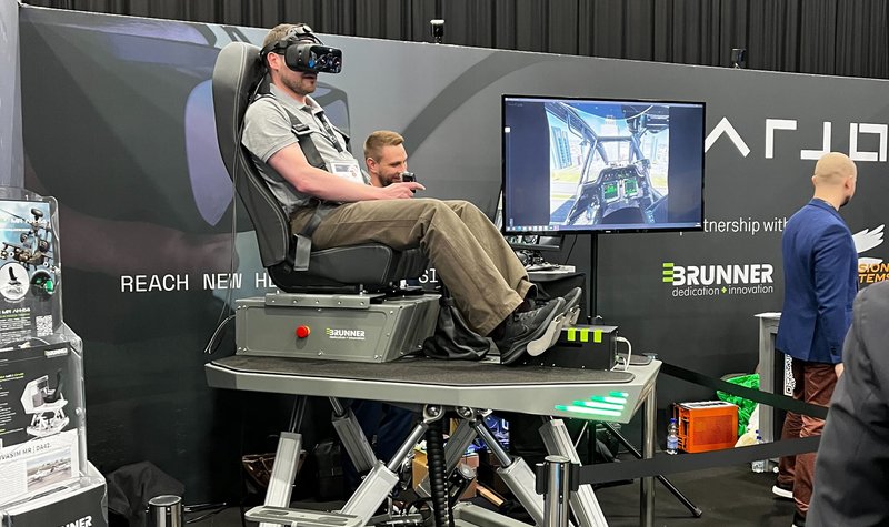 Brunner puts Apache MR motion sim on display at IT2EC 2023