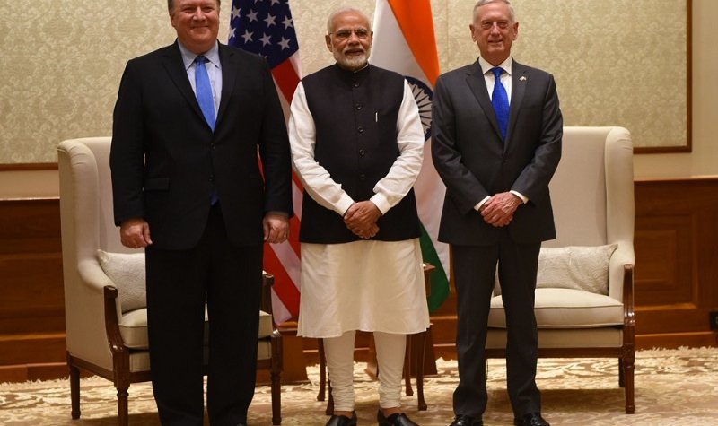 Pompeo holds talks in 'tariff king' India