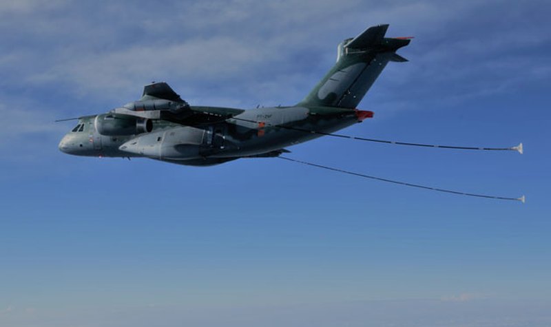 IDEX 2017: First KC-390 production aircraft en route