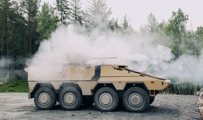 Successful live-fire test of Kongsberg's RT60 turret in Norway