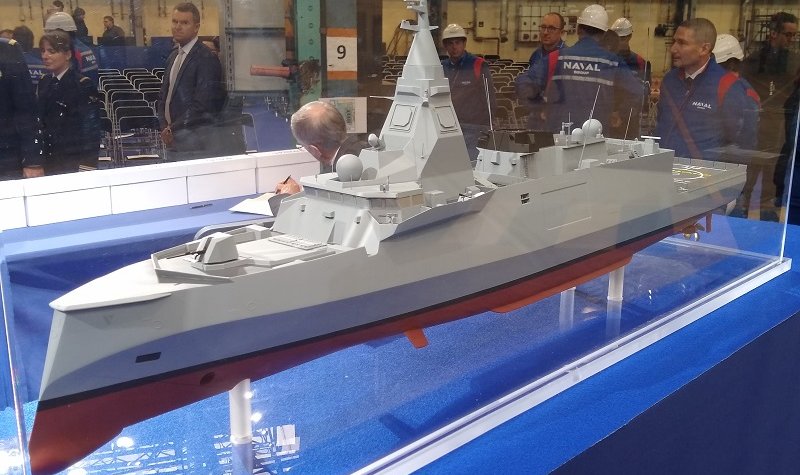 First steel cut to shape future FDI light frigate